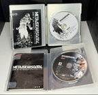 Metal Gear Solid 4 Special Edition PS3 open SteelBook and standard case showing both discs