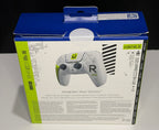 DualSense Limited Edition Marathon PS5 controller box back showing Heighten Your Senses tagline with white and neon green controller and Marathon CONTRLR graphic detail