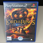 Lord of the Rings The Third Age PS2 front cover showing Balrog fire demon with Fellowship heroes and M15+ rating on ANZ blue PS2 case