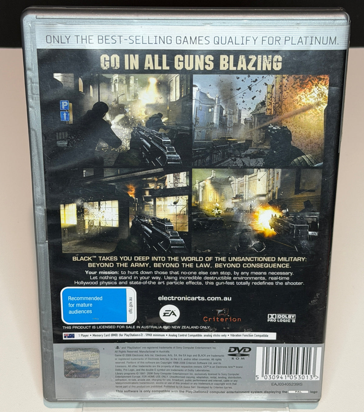 BLACK – Platinum Edition – PlayStation 2