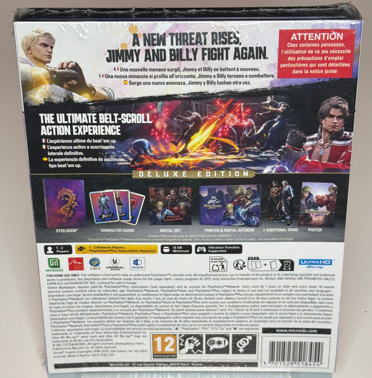 Double Dragon Revive – Deluxe Edition – PlayStation 5 – Factory Sealed