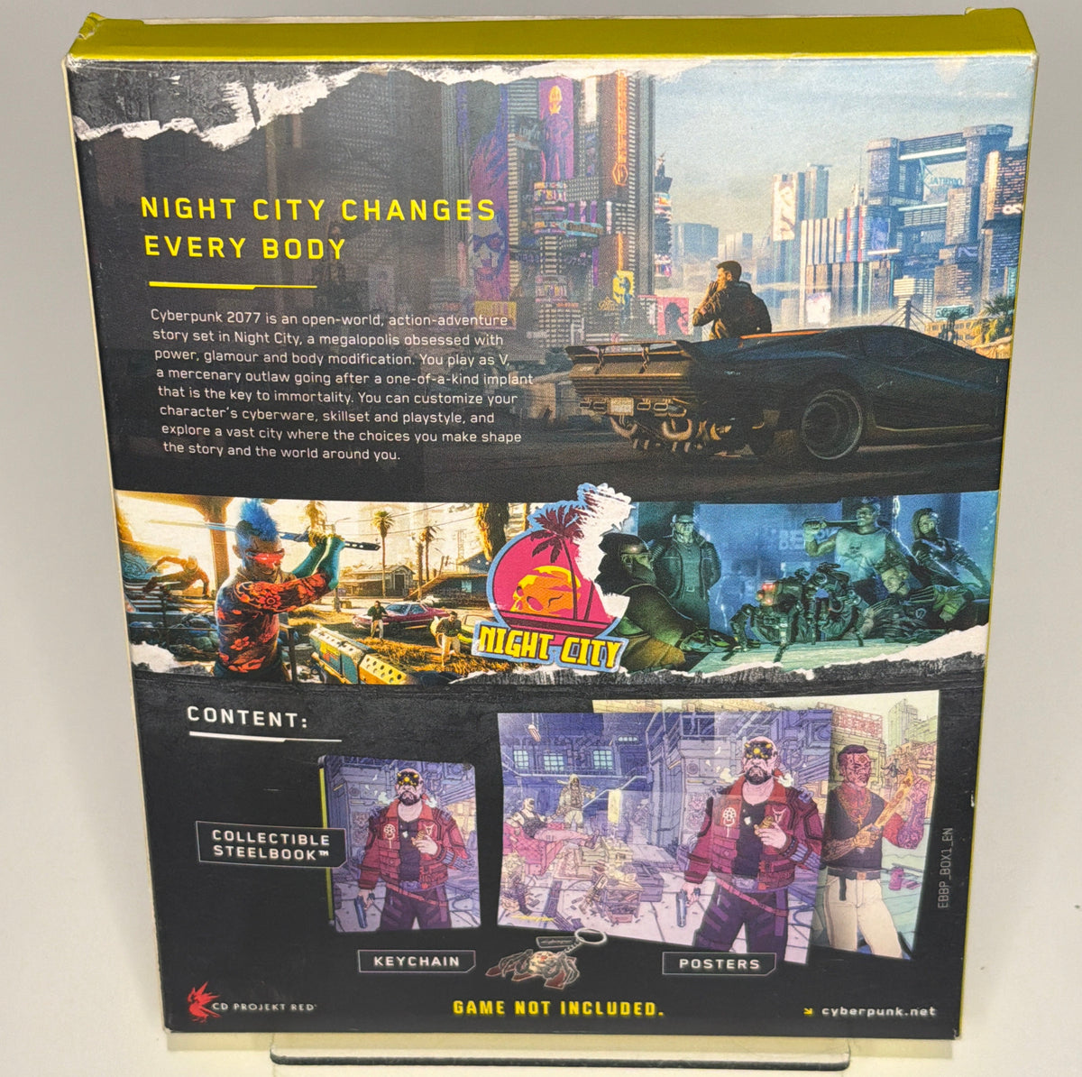 Cyberpunk 2077 – PS4 in SteelBook Case with Physical Extras – PlayStation 4