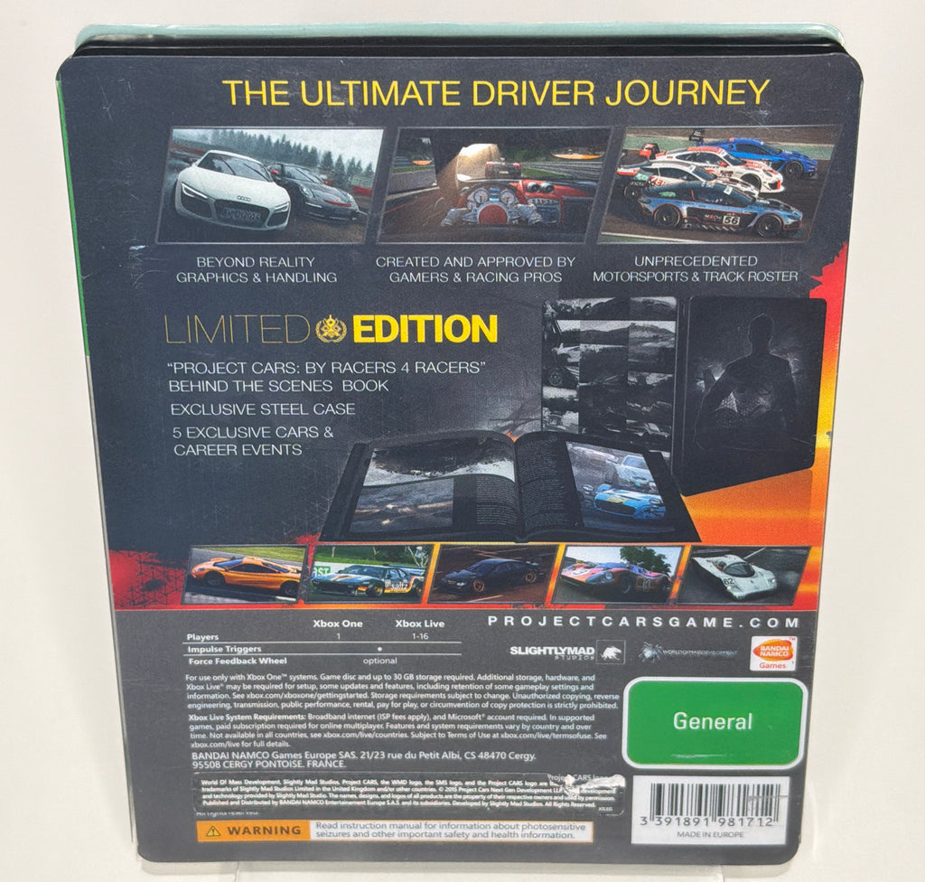 Project CARS – Limited Edition SteelBook – Xbox One