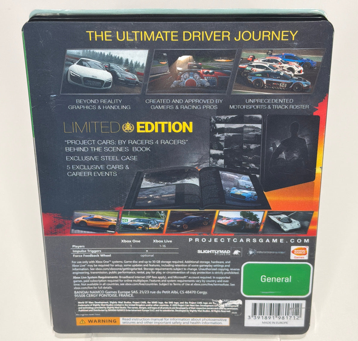 Project CARS – Limited Edition SteelBook – Xbox One