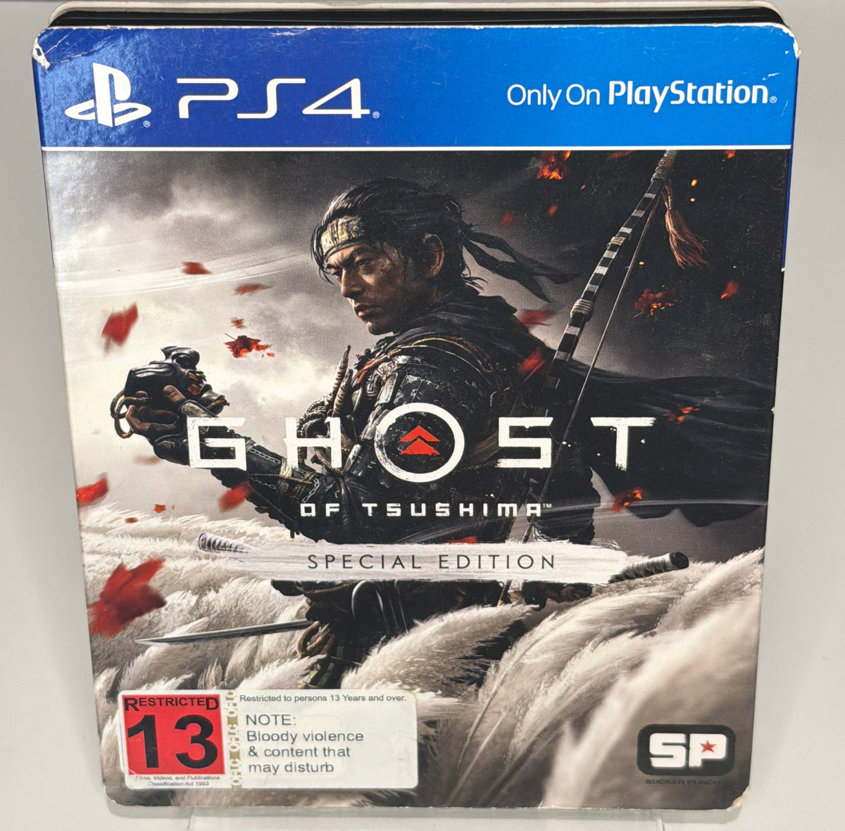 Ghost of Tsushima Special Edition SteelBook back - A Storm is Coming, Special Edition contents listed
