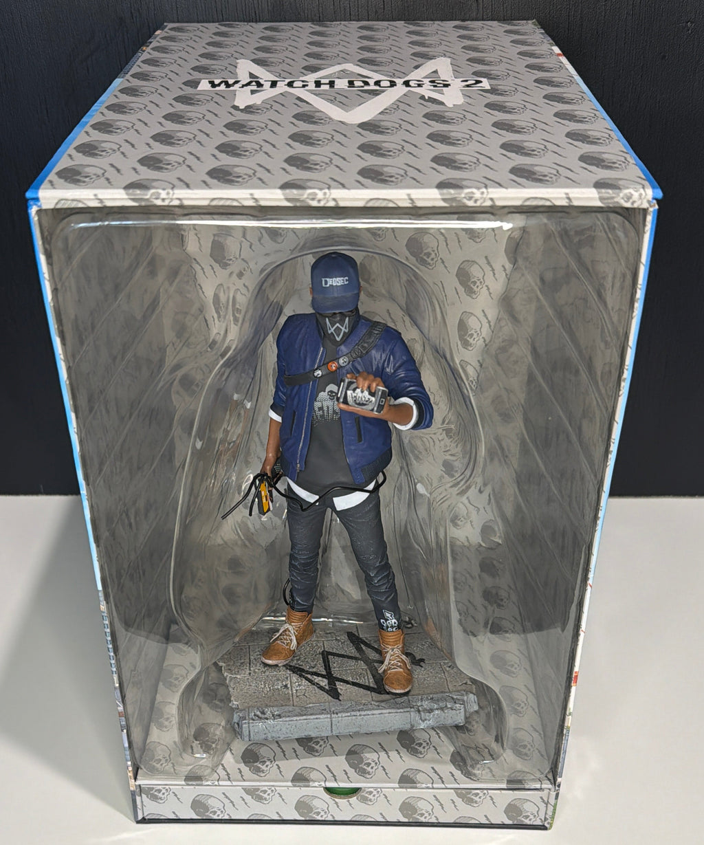 Watch Dogs 2 San Francisco Edition - collector's display box with Marcus Holloway figure and Xbox One game