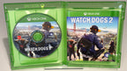 Watch Dogs 2 Xbox One game case back - Enter the hackers world, barcode 3307215966822, Made in Australia