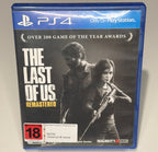The Last of Us Remastered PS4 - back cover