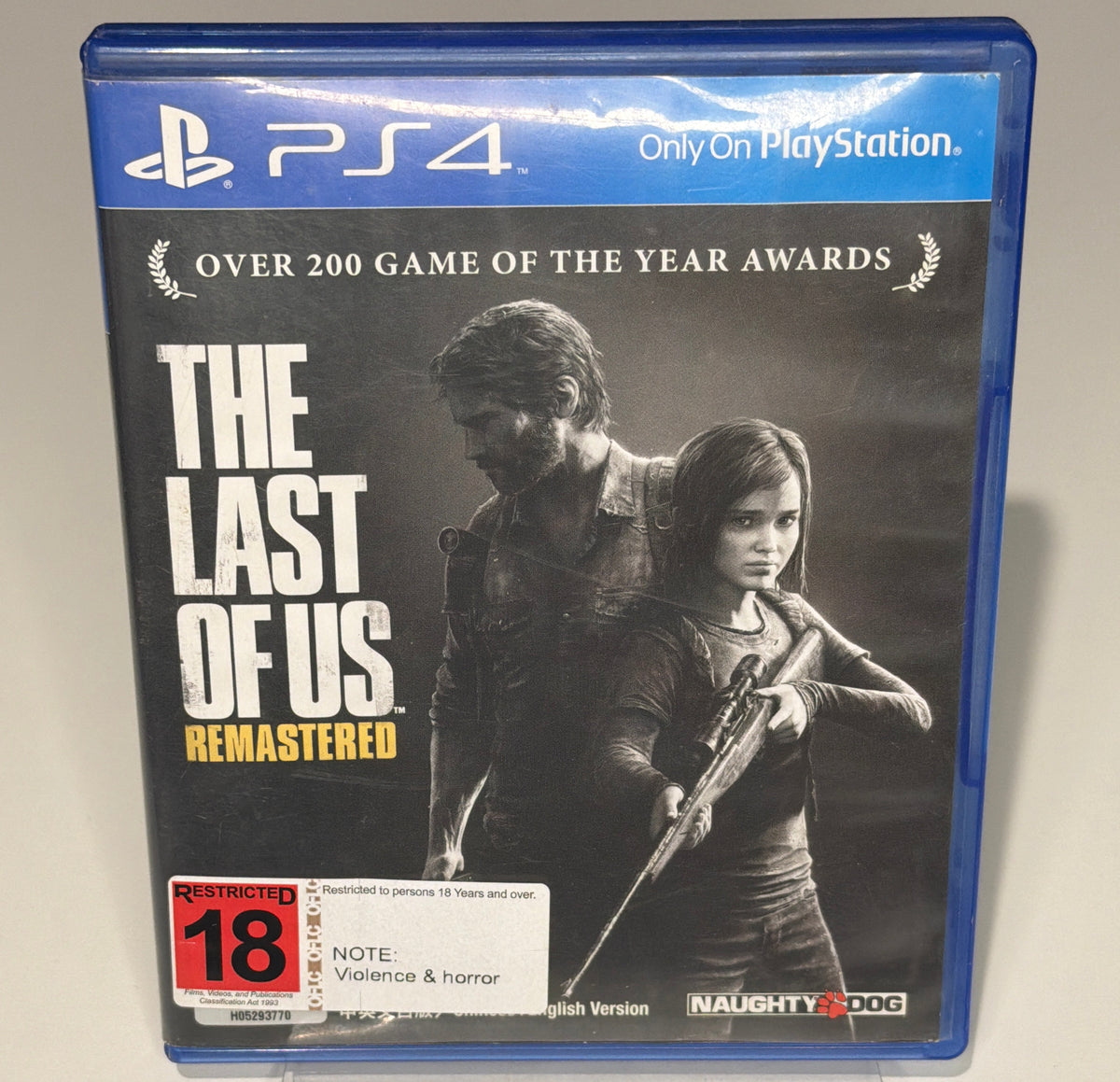 The Last of Us Remastered PS4 - back cover