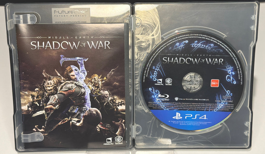 Middle-Earth Shadow of War Silver Edition PS4 - SteelBook front (Grade B)