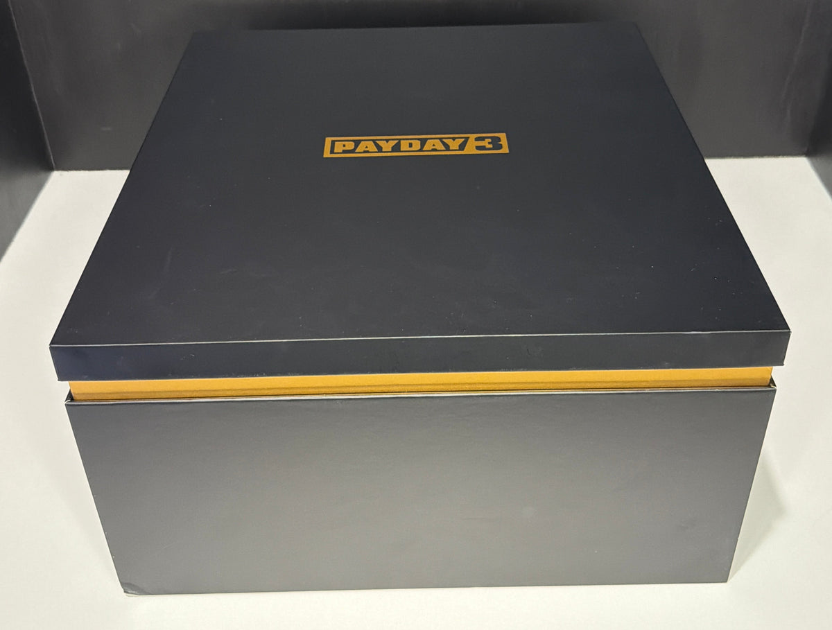 PAYDAY 3 original display stand envelope and stickers in box